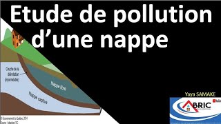 9 ETUDE DE DIFFUSION DES POLLUANTS DUNE EAU DE SURFACE VERS UNE NAPPE [upl. by Icken293]