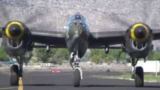 P38 aerobatics by Steve Hinton HemetRyan airshow 2013 [upl. by Aicercal964]