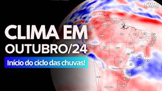 280924 PREVISÃO CLIMÁTICA DE OUTUBRO DE 2024 MÊS INICIA COM INTENSA FRENTE FRIA [upl. by Draillih]