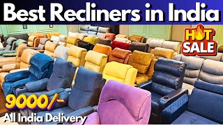 Multi features Recliners for sale in Kirti nagar furniture market in delhi Recliner sofa and chairs [upl. by Eugor]