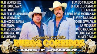 Puros Éxitos De Oro🔥Luis Y Julián🤠🔥  Corridos Viejitos Mix Para Pistear🍻🎶  Las Más Nueva 16119 [upl. by Gleich25]