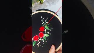 Spider Rose Stitch Embroidery 🪡 viralvideo martistofficial [upl. by Derian]