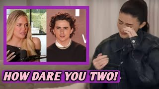 khloé amp Kylie Jenner GET INTO HUGE FIGHT after Kylie caught khloé in bed with Timothée Chalamet [upl. by Cirdes]