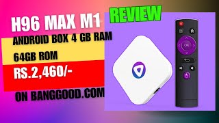 H96 Android box review 64gb memory 4gb Ram banggoodcom [upl. by Ahseinek]