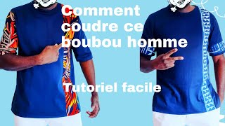 DIY  Tuto couture  boubou homme moderne bulustyle9825 amagatewax3244 [upl. by Anij]