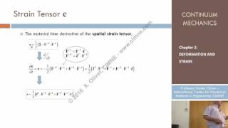 Continuum Mechanics  Ch 2  Lecture 17  Material Time Derivative [upl. by Oicelem]