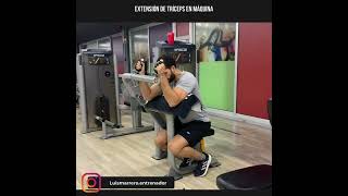 Extensión de triceps en máquina [upl. by Dione]