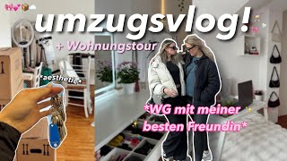 umzugsvlog WG mit meiner besten Freundin 🎀  Wohnungstour aesthetic 📦🥂 [upl. by Monah]