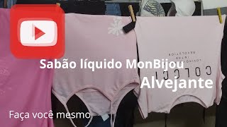 Lavando roupa no feriadosabão líquido MonBijou Brilhante ultile pré lavagem [upl. by Toogood]