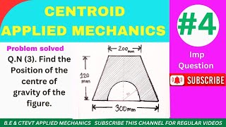 How to solve Centroid problems Engineering Mechanics Applied mechanics symmetrical BE amp CTEVT MOI [upl. by Nibur]