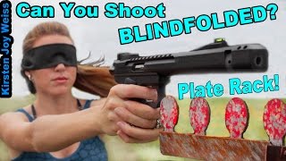 Shooting BLINDFOLDED amp Clearing Plate Rack  Shooting Blindfolded EP 3 [upl. by Schreibman378]