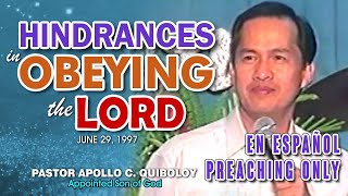 Hindrances in Obeying the Lord Classic Spanish VO WALI [upl. by Wally]