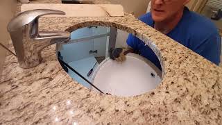 How to install an undermount sink [upl. by Itsur]