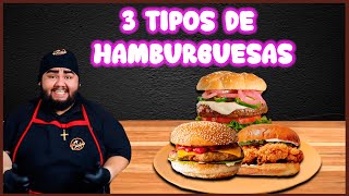 3 SÚPER HAMBURGUESAS  CLÁSICA BROASTER BURGER Y A LO POBRE [upl. by Wahs]