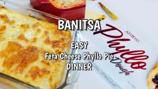 BANITSA for dinner Phyllo dough amp feta cheese a Bulgarian dish so easy to make and so delicious [upl. by Apfelstadt946]