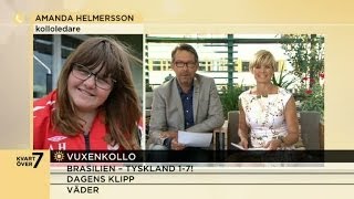 15åriga Amanda annordar sommarkolla för vuxna  Nyhetsmorgon TV4 [upl. by Davidde]