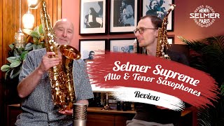 SELMER SUPREME Saxophones TENOR amp ALTO Review  Dawkes Music [upl. by Ocire664]