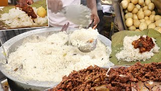 Hyderabad Famous Fry Biryani  Street Food  Satti babu Biryani  Food Bandi [upl. by Ahsikyt]