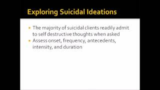 Suicide and Risk Assessment in Counseling [upl. by Buffo766]