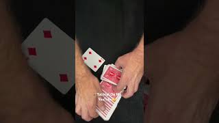 Magic Card Trick  Easy Card Change With A Flick magic tutorial shorts [upl. by Gensler836]