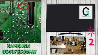 SAMSUNG UE40F5500AW диод моргает 2 раза TV does not turn on Standby LED blinks 2 twice fix repair [upl. by Innek925]