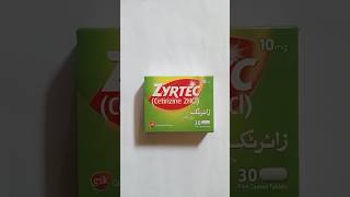 Zyrtec  Cetirizine  10 mg Tablets price [upl. by Harat566]