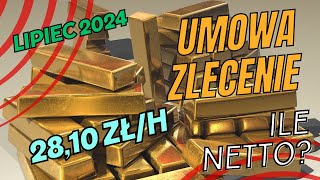 Umowa zlecenie 2024  lipiec 2810 zł [upl. by Yellat]