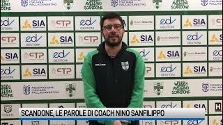 Scandone coach Sanfilippo presenta il derby con Benevento [upl. by Yanrahs]