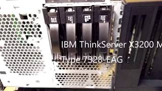 IBM ThinkServer X3200 M3  7328EAG [upl. by Elynad]