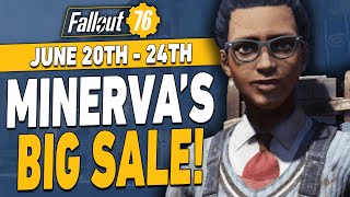 Fallout 76 Minerva Big Sale Location  June 20th 24th [upl. by Inalaek]