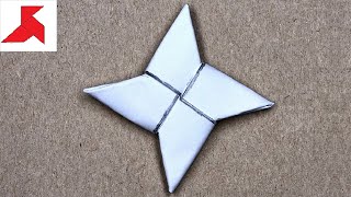 DIY  How to make a NINJA STAR SHURIKEN from ONE sheet of A4 paper [upl. by Leopold]