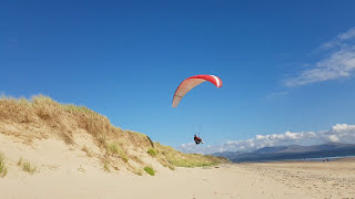 Paragliding small dunes [upl. by Swetlana]