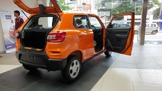 Maruti Suzuki S Presso Solid Sizzle Orange Color ExteriorInteriorampBoot Space Walkaround [upl. by Megen]