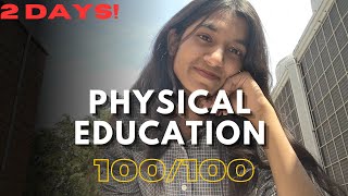 LAST 2 DAYS PHYSICAL EDUCATION STRATEGY Score 100100physicaleducation boardexamlast2days [upl. by Ayerf]