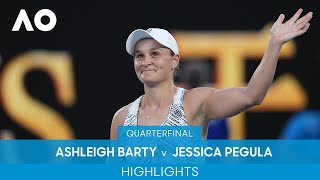 Ashleigh Barty v Jessica Pegula Highlights QF  Australian Open 2022 [upl. by Zinah]