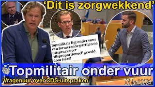 Kamervragen nav Uitspraken Topmilitair over recente gebeurtenissen mbt Gijzelaars  Tweede Kamer [upl. by Immot]