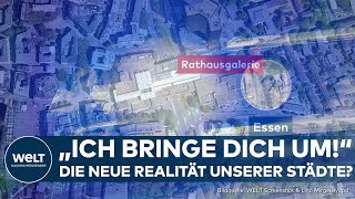 BRUTALE MESSERATTACKE IN ESSEN Opfer überlebt NotOP  Angreifer bleibt trotz Fahndung flüchtig [upl. by Assirehs]