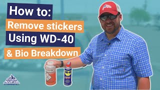 How to Remove a Sticker from a Car Window using WD40 and Bio Breakdown [upl. by Redneval]