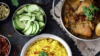 Chicken Kalia with Turmeric Rice amp Mango Lassi  Kalia Poulet avec riz saffran et lassi de mangue [upl. by Margi336]