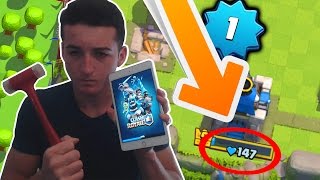 ÉNORME RAGE SUR MON COMPTE LVL 1  Clash Royale TROLL [upl. by Phionna]