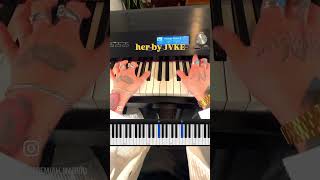 JVKE  her piano cover [upl. by Ellecrag]