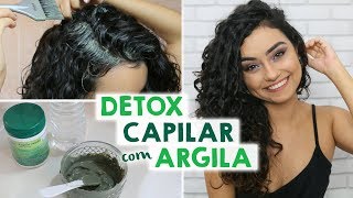 DETOX CAPILAR CASEIRO com ARGILA  Morena Raiz [upl. by Eric816]