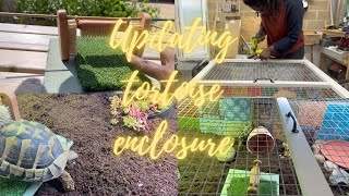 Updating my tortoise tableindoor enclosure and enrichment ideas [upl. by Niwle518]