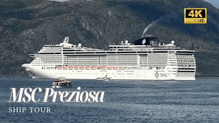 MSC Preziosa 4K 2023 full ship tour [upl. by Eahs]