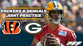 Bengals amp Packers Joint Practice Takeaways  PFF [upl. by Elish]