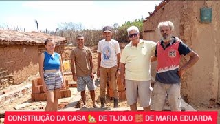 FORMOS VER A CONSTRUÇÃO DA 🏠 🏠 DE MARIA EDUARDA CANAL DE AJUDA 🆘 PIX 83 999670660 [upl. by Newcomb968]