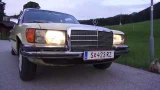 Mercedes S Class w116 280s closer lookidling HD [upl. by Nilkcaj]