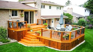 STUNNING 100 TWO STORY DECK DESIGN IDEAS  HOW TO DECORATE BEAUTIFUL DECK OUTDOOR LIVING SPACE [upl. by Eeramit]