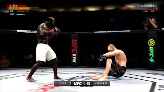 Misha Cirkunov vs Kimbo slice UFC [upl. by Ahsinev]