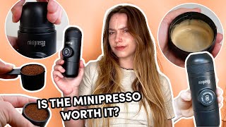 I Tried This Viral Mini Espresso Maker Wacaco Minipresso GR Review  Testing TikTok [upl. by Elletsirk6]